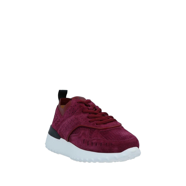 Tod's Fondo Sportivo 80A Allacciata Sneakers in Burgundy