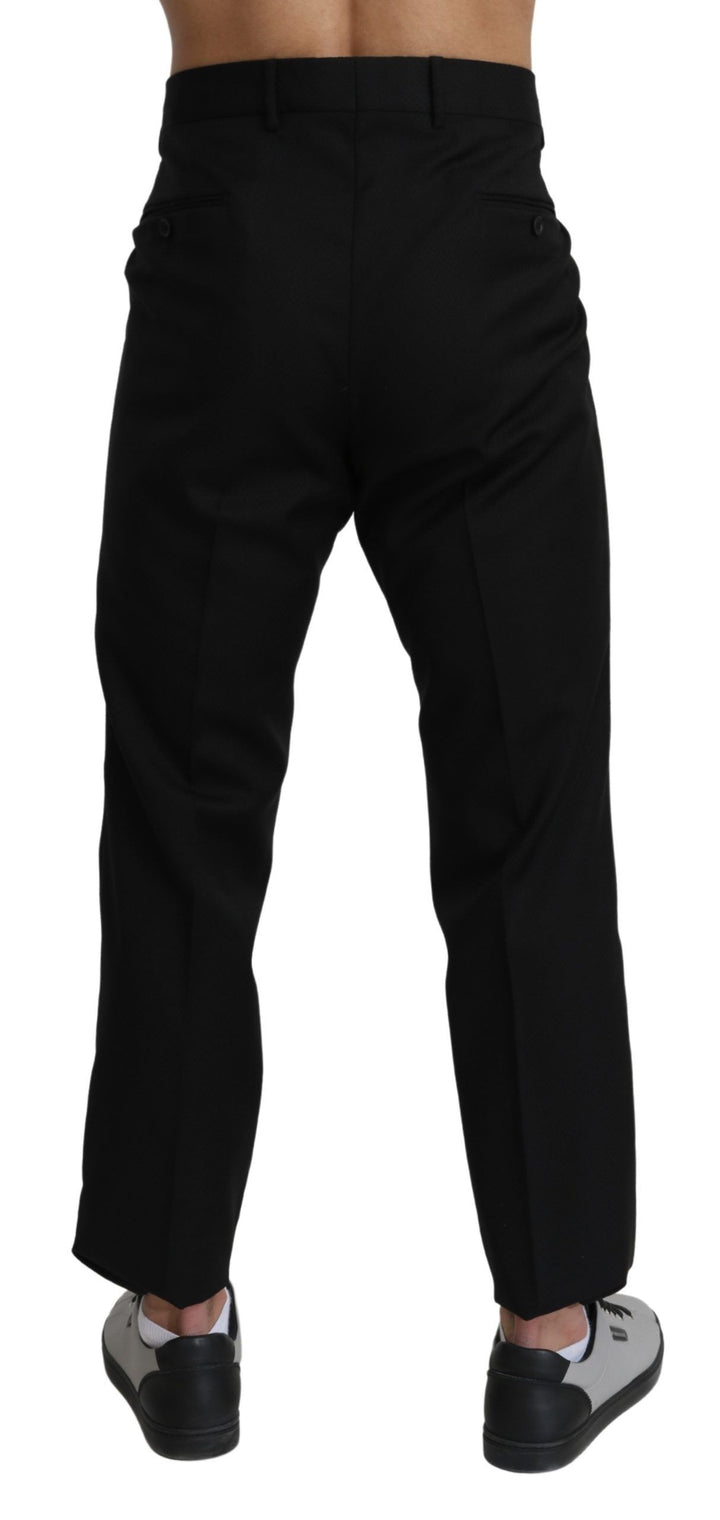 Dolce &amp; Gabbana Sample Sale Dolce &amp; Gabbana Black Cotton Wool Formal Dress Pants - | Designer outlet