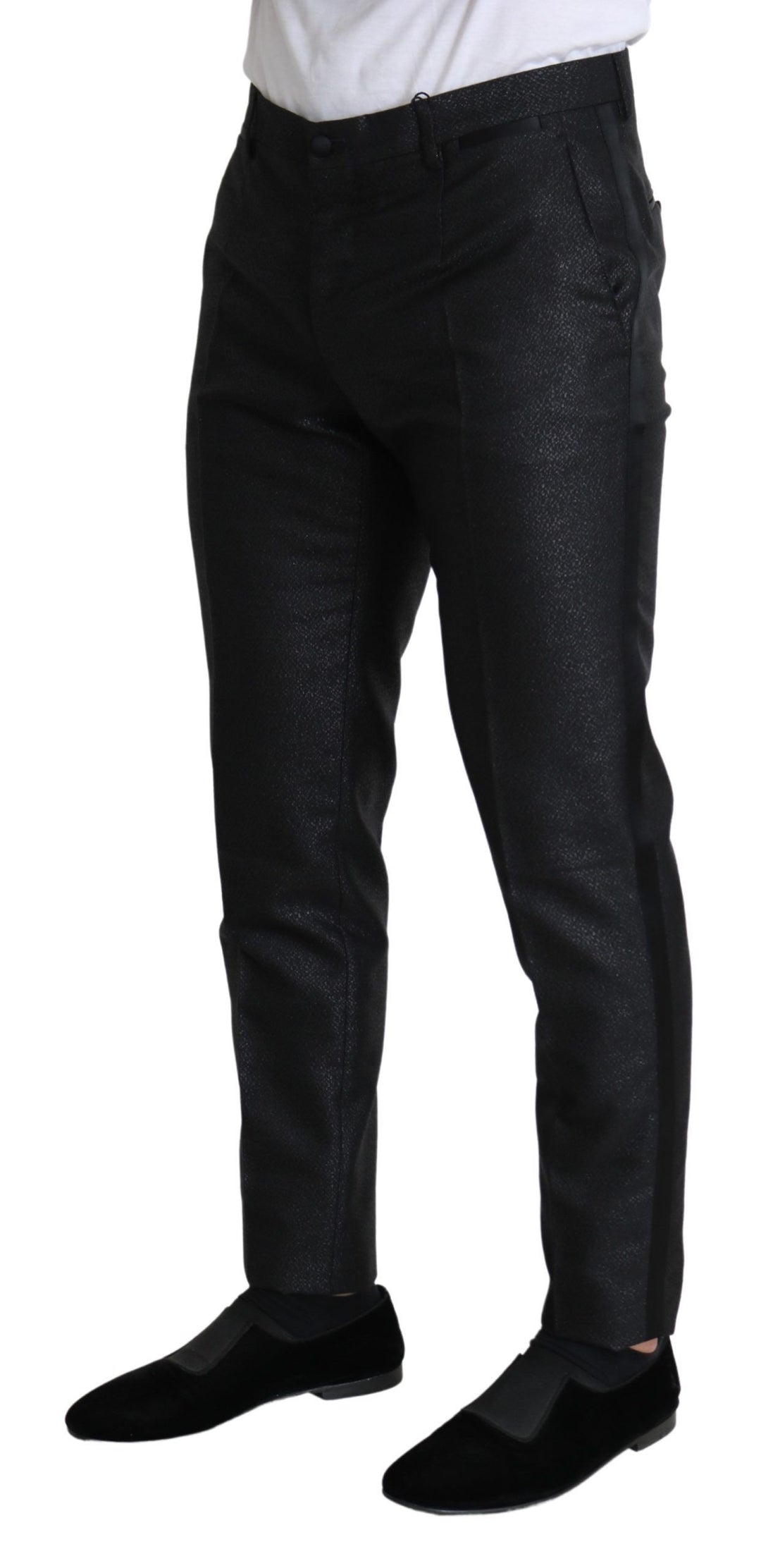 Dolce &amp; Gabbana Black Metallic Skinny Trouser Dress by Dolce &amp; Gabbana outlet now on sale