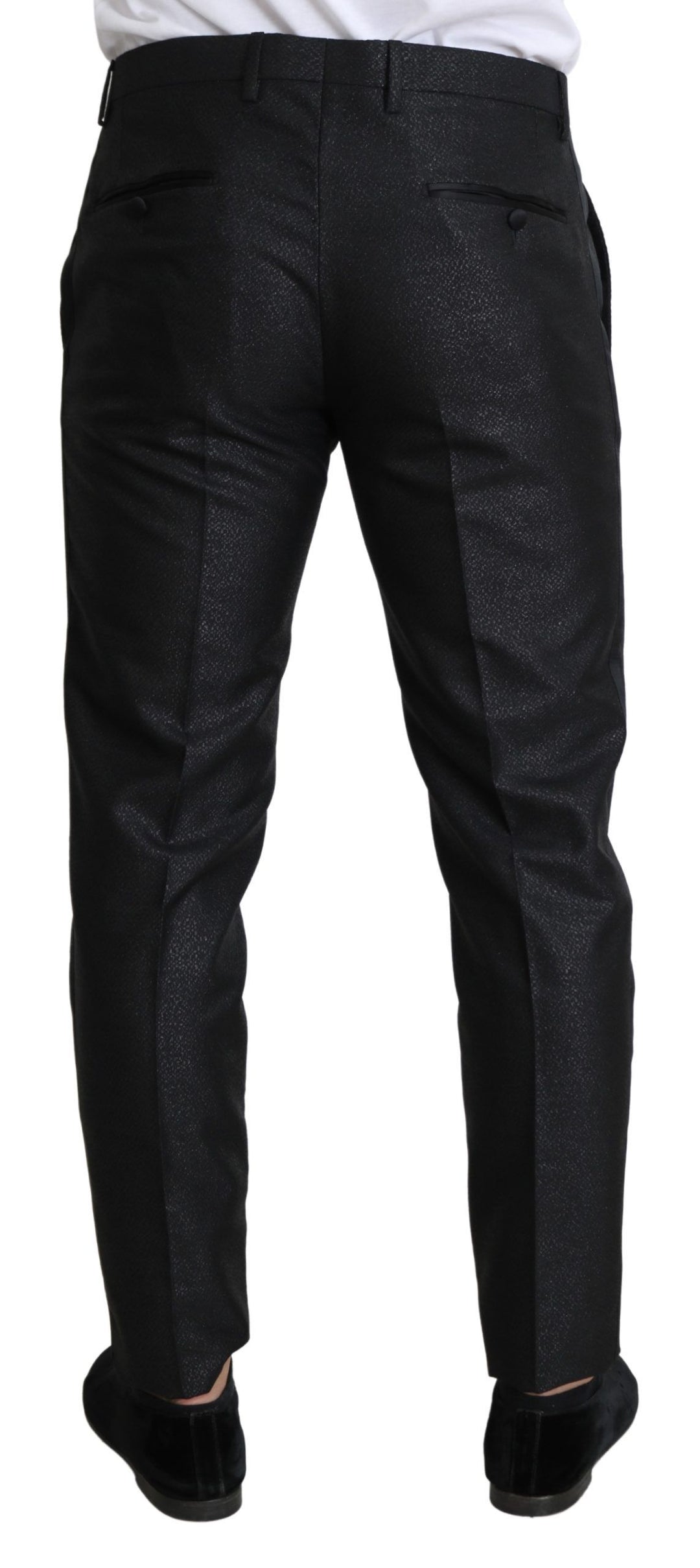 Dolce &amp; Gabbana Sample Sale Dolce &amp; Gabbana Black Metallic Skinny Trouser Dress - | Designer outlet