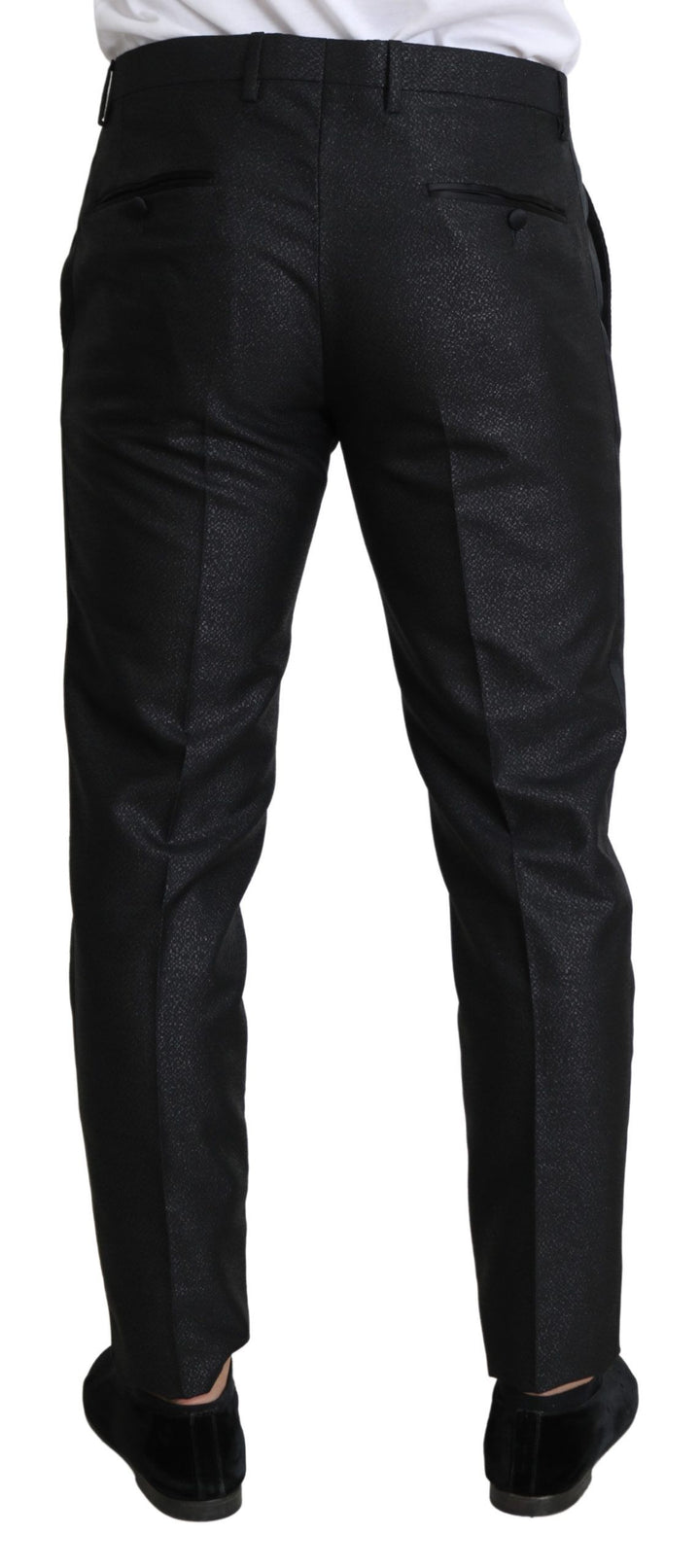 Dolce &amp; Gabbana Sample Sale Dolce &amp; Gabbana Black Metallic Skinny Trouser Dress - | Designer outlet