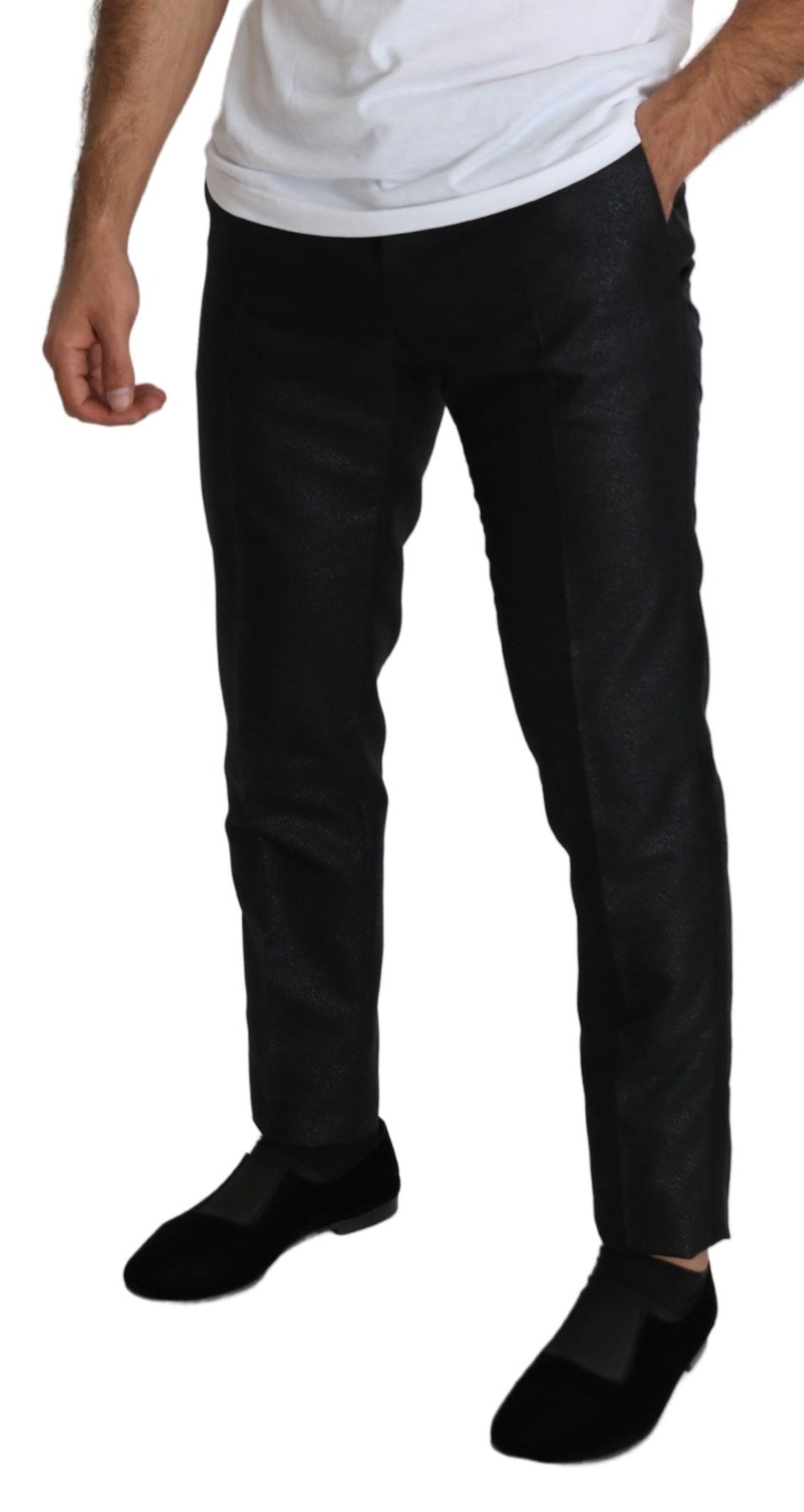 Dolce &amp; Gabbana Sample Sale Dolce &amp; Gabbana Black Metallic Skinny Trouser Dress - | Designer outlet