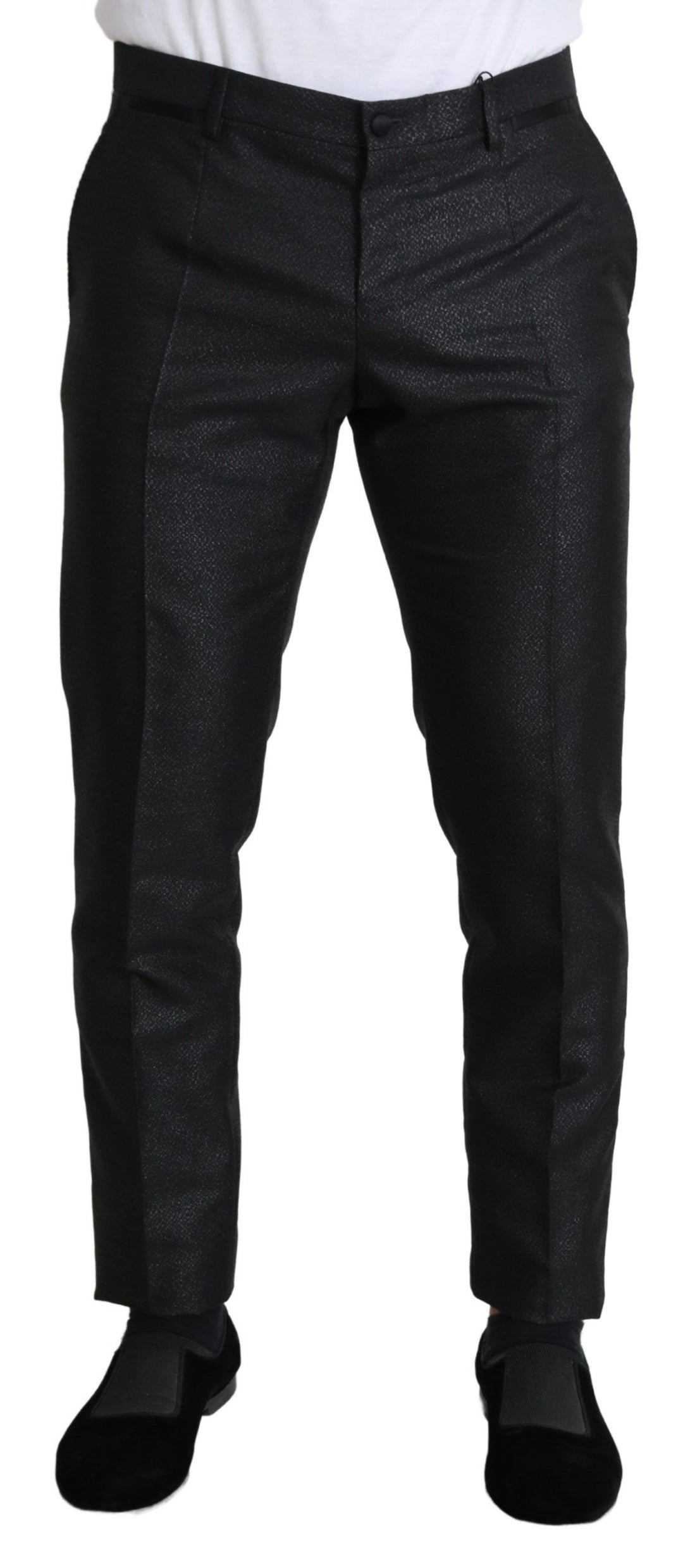 Dolce &amp; Gabbana Sample Sale Dolce &amp; Gabbana Black Metallic Skinny Trouser Dress - | Designer outlet