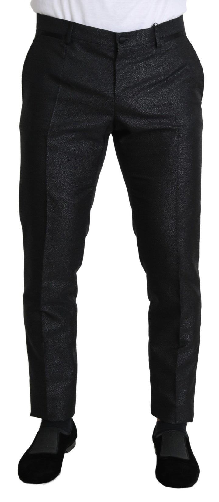 Dolce &amp; Gabbana Sample Sale Dolce &amp; Gabbana Black Metallic Skinny Trouser Dress - | Designer outlet