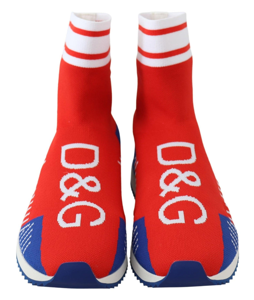 Dolce &amp; Gabbana Sample Sale Dolce &amp; Gabbana Blue Red Sorrento Logo Sneakers Socks Shoes - | Designer outlet