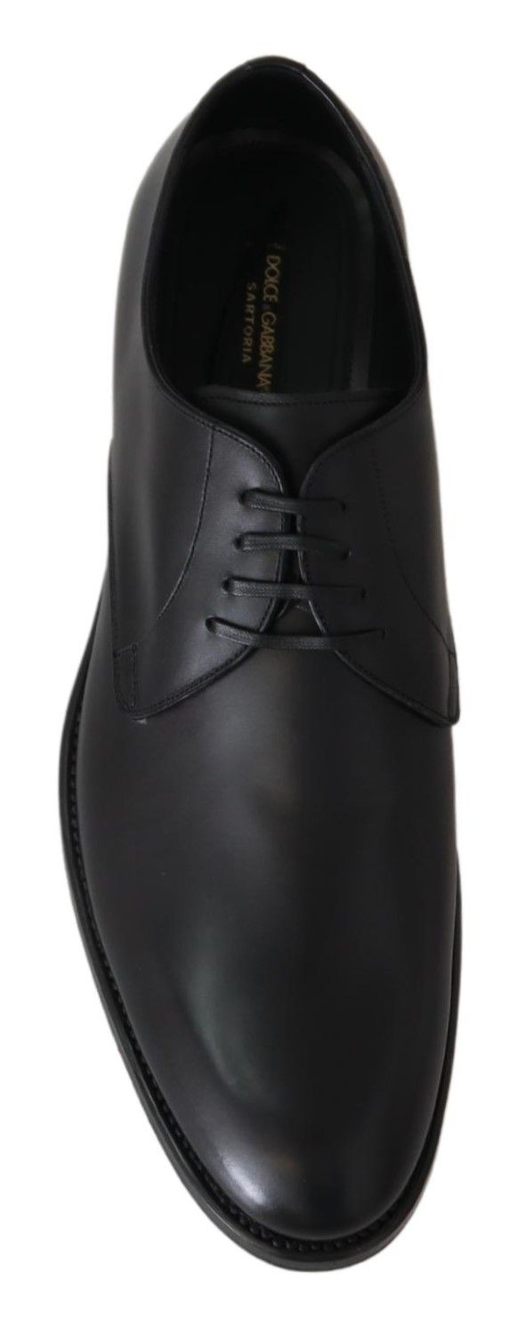 Dolce &amp; Gabbana Sample Sale Dolce &amp; Gabbana Black Leather SARTORIA Hand Made Shoes - | Designer outlet
