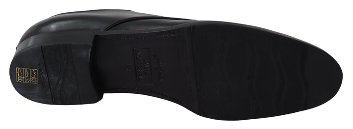 Dolce &amp; Gabbana Sample Sale Dolce &amp; Gabbana Black Leather SARTORIA Hand Made Shoes - | Designer outlet