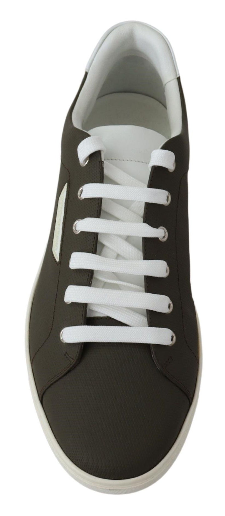 Dolce &amp; Gabbana Sample Sale Dolce &amp; Gabbana White Green Leather Low Top Sneakers Shoes - | Designer outlet
