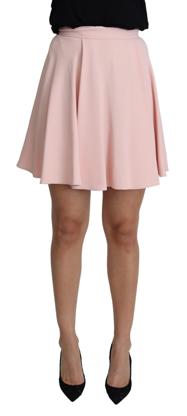 Dolce &amp; Gabbana Sample Sale Dolce &amp; Gabbana Pink Tuck Pleat Flare A-line Mini Rayon - Uncategorized | Designer outlet