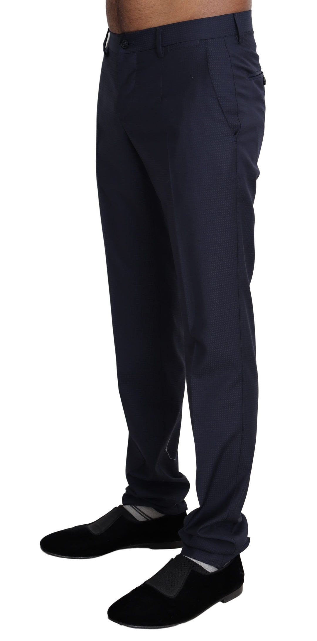 Dolce &amp; Gabbana Sample Sale Dolce &amp; Gabbana Navy Blue Dress Formal Men Trouser Pants - | Designer outlet