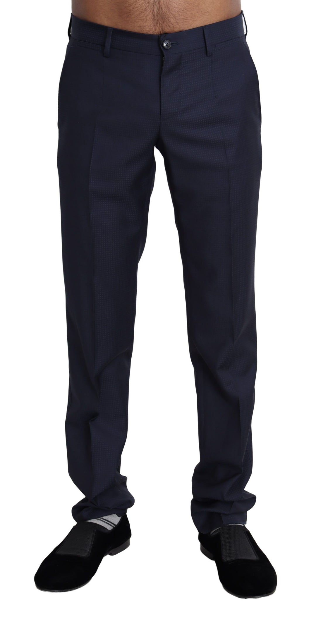 Dolce &amp; Gabbana Sample Sale Dolce &amp; Gabbana Navy Blue Dress Formal Men Trouser Pants - | Designer outlet