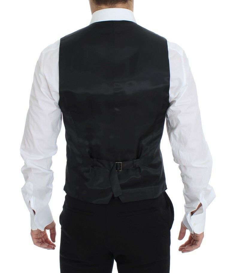 Dolce &amp; Gabbana Sample Sale Dolce &amp; Gabbana Gray Wool Stretch Dress Blazer Vest - | Designer outlet