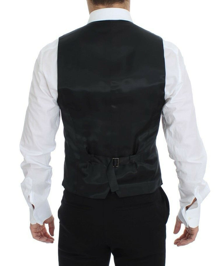 Dolce &amp; Gabbana Sample Sale Dolce &amp; Gabbana Gray Wool Stretch Dress Blazer Vest - | Designer outlet