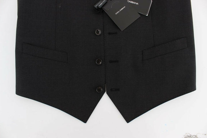 Dolce &amp; Gabbana Sample Sale Dolce &amp; Gabbana Gray Wool Stretch Dress Blazer Vest - | Designer outlet
