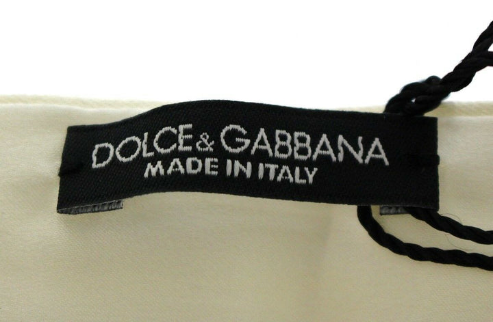 Dolce &amp; Gabbana Sample Sale Dolce &amp; Gabbana White Waist Silk Cummerbund Belt - | Designer outlet