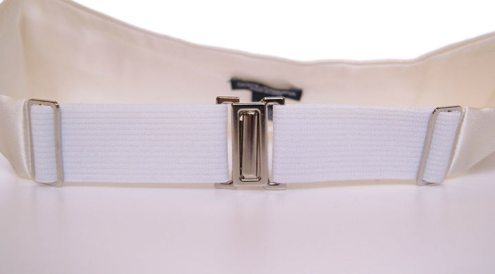 Dolce &amp; Gabbana Sample Sale Dolce &amp; Gabbana White Waist Tuxedo Smoking Belt Cummerbund - | Designer outlet