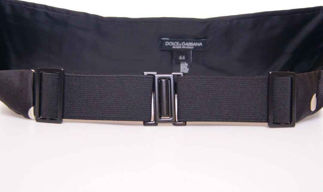 Dolce &amp; Gabbana Sample Sale Dolce &amp; Gabbana Black Waist Smoking Tuxedo Cummerbund Belt - | Designer outlet