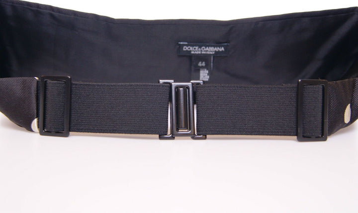 Dolce &amp; Gabbana Sample Sale Dolce &amp; Gabbana Black Waist Smoking Tuxedo Cummerbund Belt - | Designer outlet