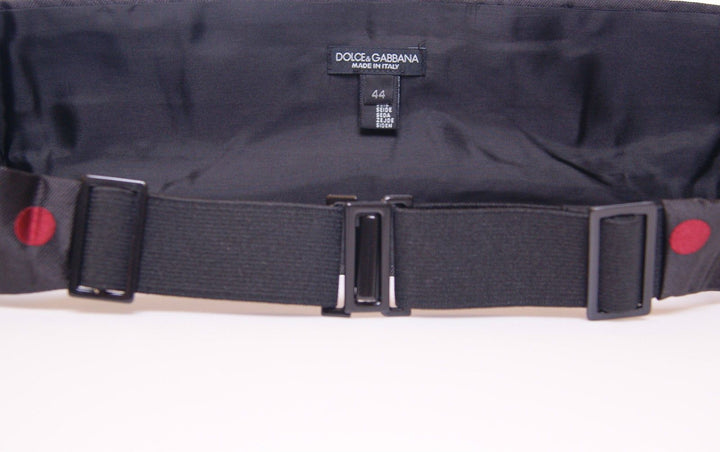 Dolce &amp; Gabbana Sample Sale Dolce &amp; Gabbana Black Waist Smoking Tuxedo Cummerbund Belt - | Designer outlet