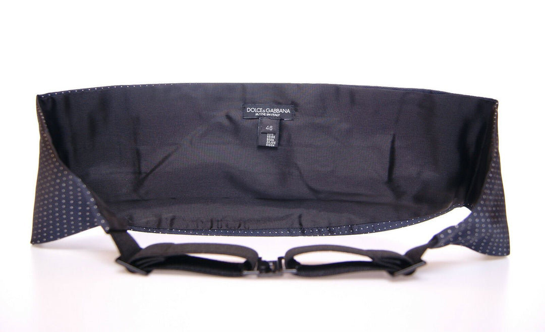 Dolce &amp; Gabbana Sample Sale Dolce &amp; Gabbana Blue Waist Smoking Tuxedo Cummerbund Belt - | Designer outlet