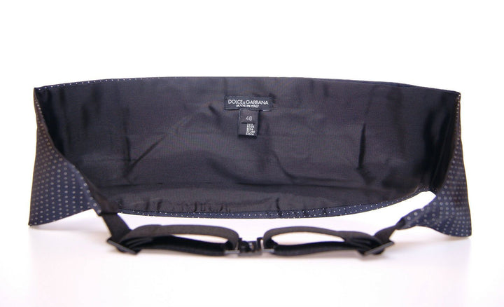 Dolce &amp; Gabbana Sample Sale Dolce &amp; Gabbana Blue Waist Smoking Tuxedo Cummerbund Belt - | Designer outlet