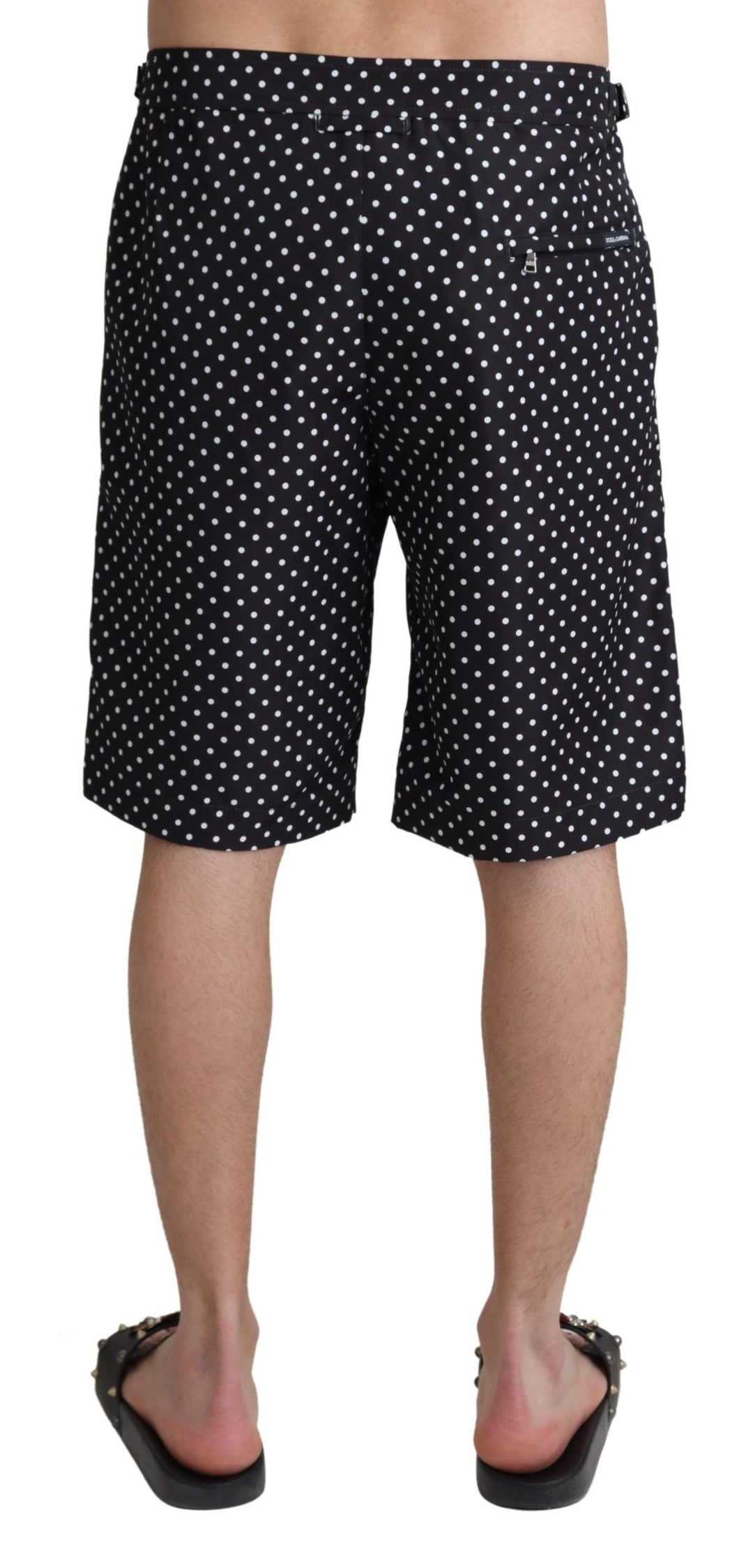 Dolce &amp; Gabbana Sample Sale Dolce &amp; Gabbana Black Polka Dots Beachwear Shorts Swimwear - | Designer outlet