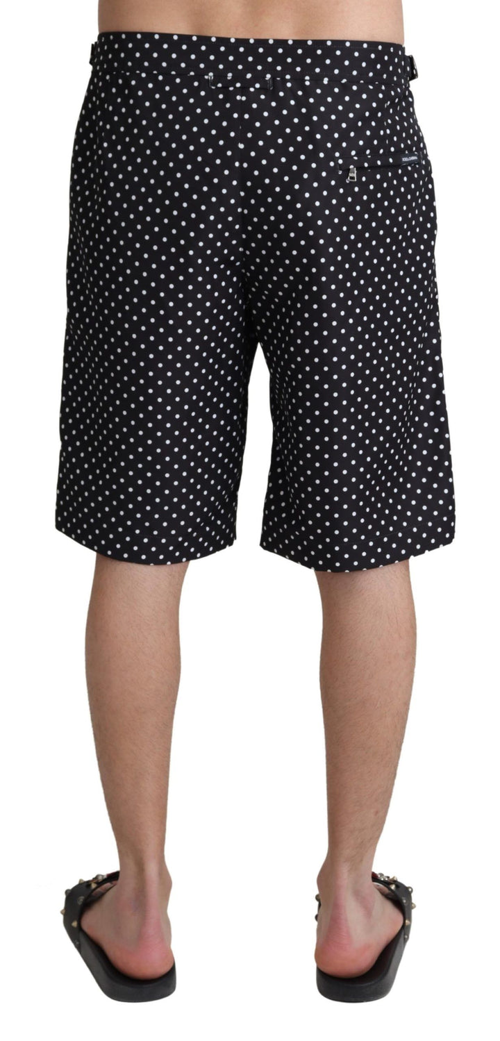 Dolce &amp; Gabbana Sample Sale Dolce &amp; Gabbana Black Polka Dots Beachwear Shorts Swimwear - | Designer outlet