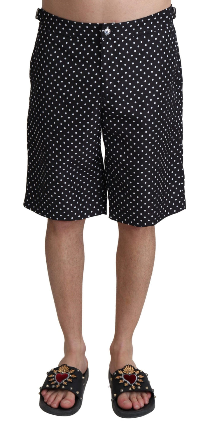 Dolce &amp; Gabbana Sample Sale Dolce &amp; Gabbana Black Polka Dots Beachwear Shorts Swimwear - | Designer outlet