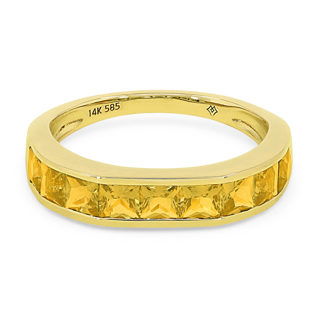 Rings - 14K Yellow Gold,Citrine RING - R1512CTY - Ask Me Wear