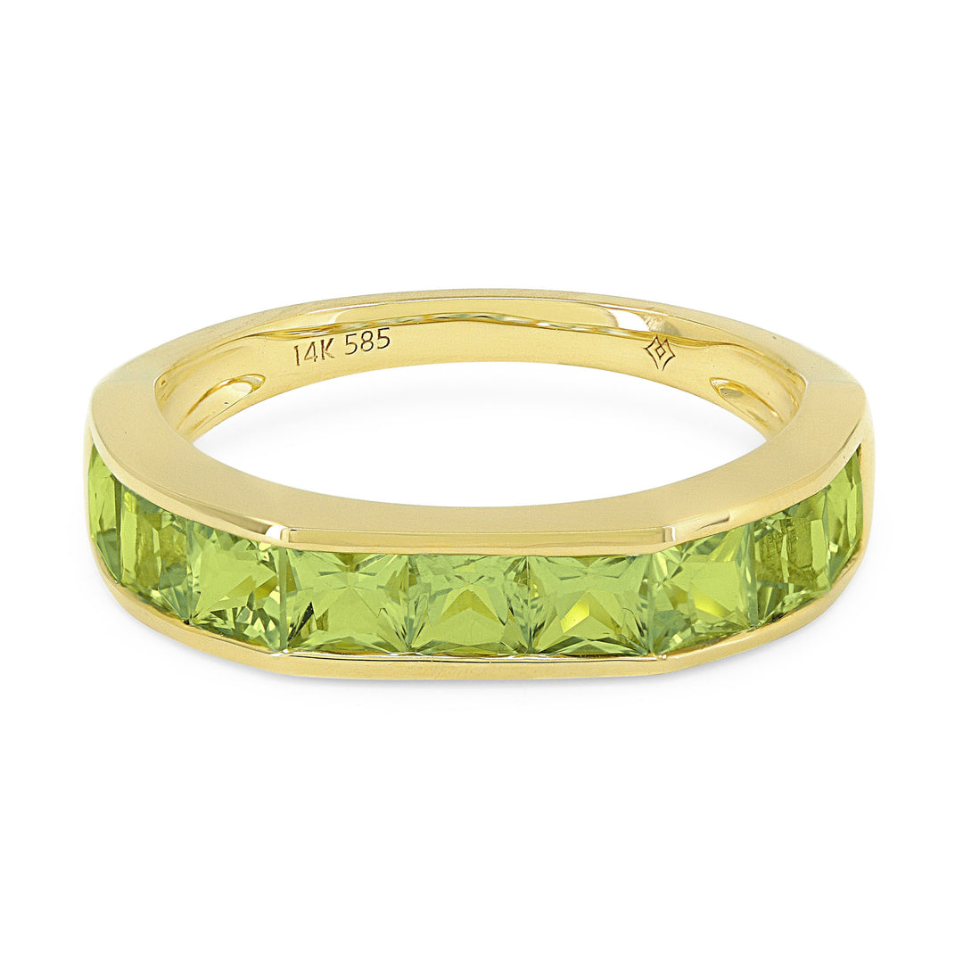 Rings - 14K Yellow Gold,Peridot RING - R1512PRY - Ask Me Wear