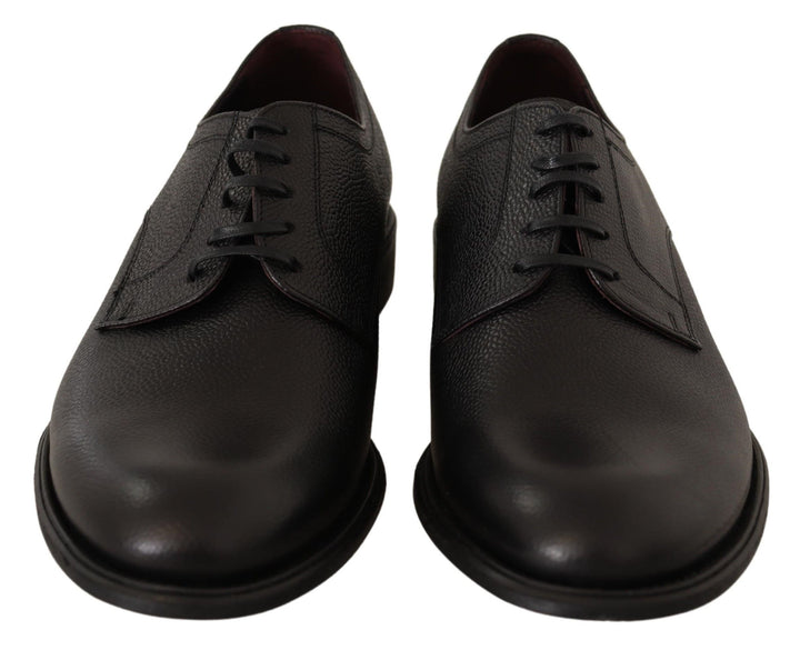 Dolce &amp; Gabbana Sample Sale Dolce &amp; Gabbana Black Leather Lace Up Mens Formal Derby Shoes - | Designer outlet