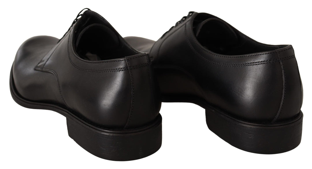 Dolce &amp; Gabbana Black Leather Lace Up Mens Formal Derby Shoes by Dolce &amp; Gabbana outlet now on sale