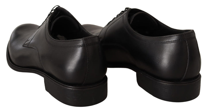 Dolce &amp; Gabbana Black Leather Lace Up Mens Formal Derby Shoes by Dolce &amp; Gabbana outlet now on sale