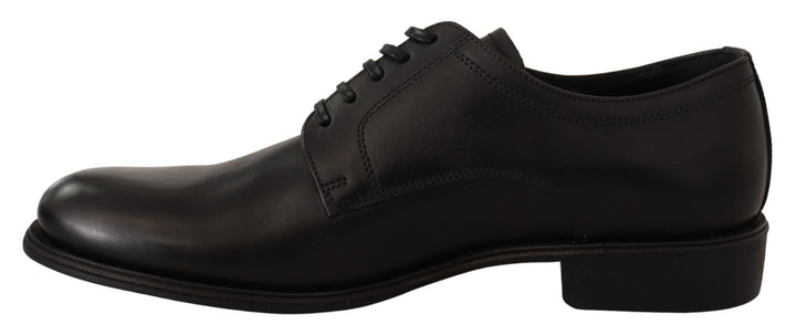 Dolce &amp; Gabbana Black Leather Lace Up Mens Formal Derby Shoes by Dolce &amp; Gabbana outlet now on sale