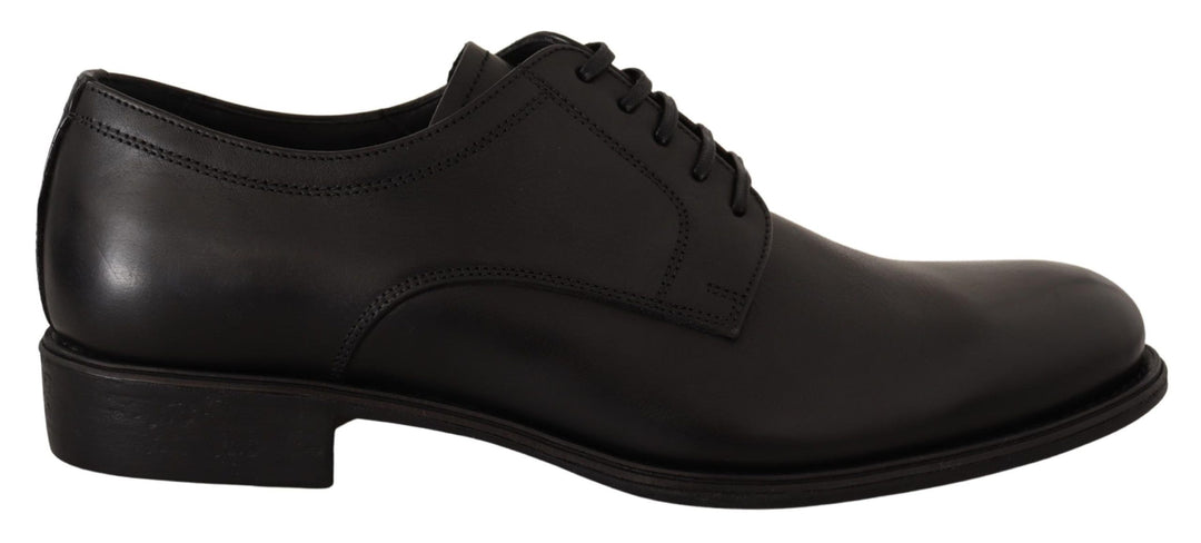 Dolce &amp; Gabbana Black Leather Lace Up Mens Formal Derby Shoes by Dolce &amp; Gabbana outlet now on sale