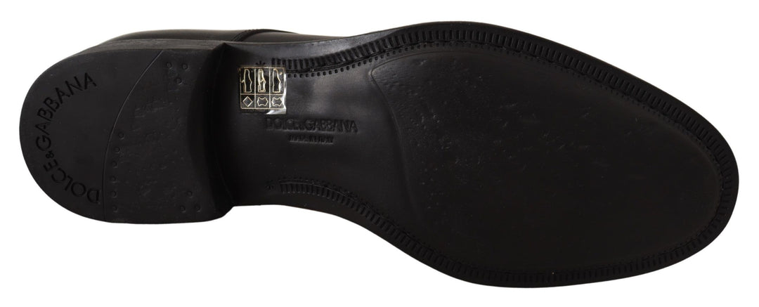 Dolce &amp; Gabbana Black Leather Lace Up Mens Formal Derby Shoes by Dolce &amp; Gabbana outlet now on sale