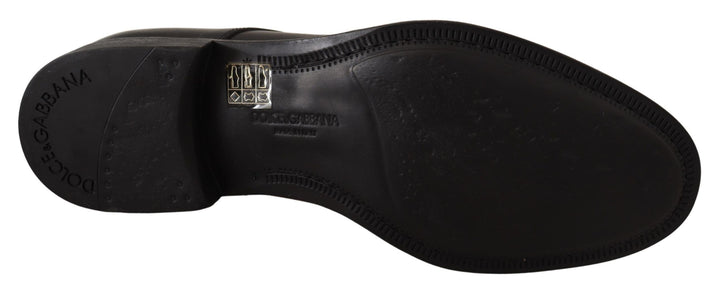 Dolce &amp; Gabbana Black Leather Lace Up Mens Formal Derby Shoes by Dolce &amp; Gabbana outlet now on sale