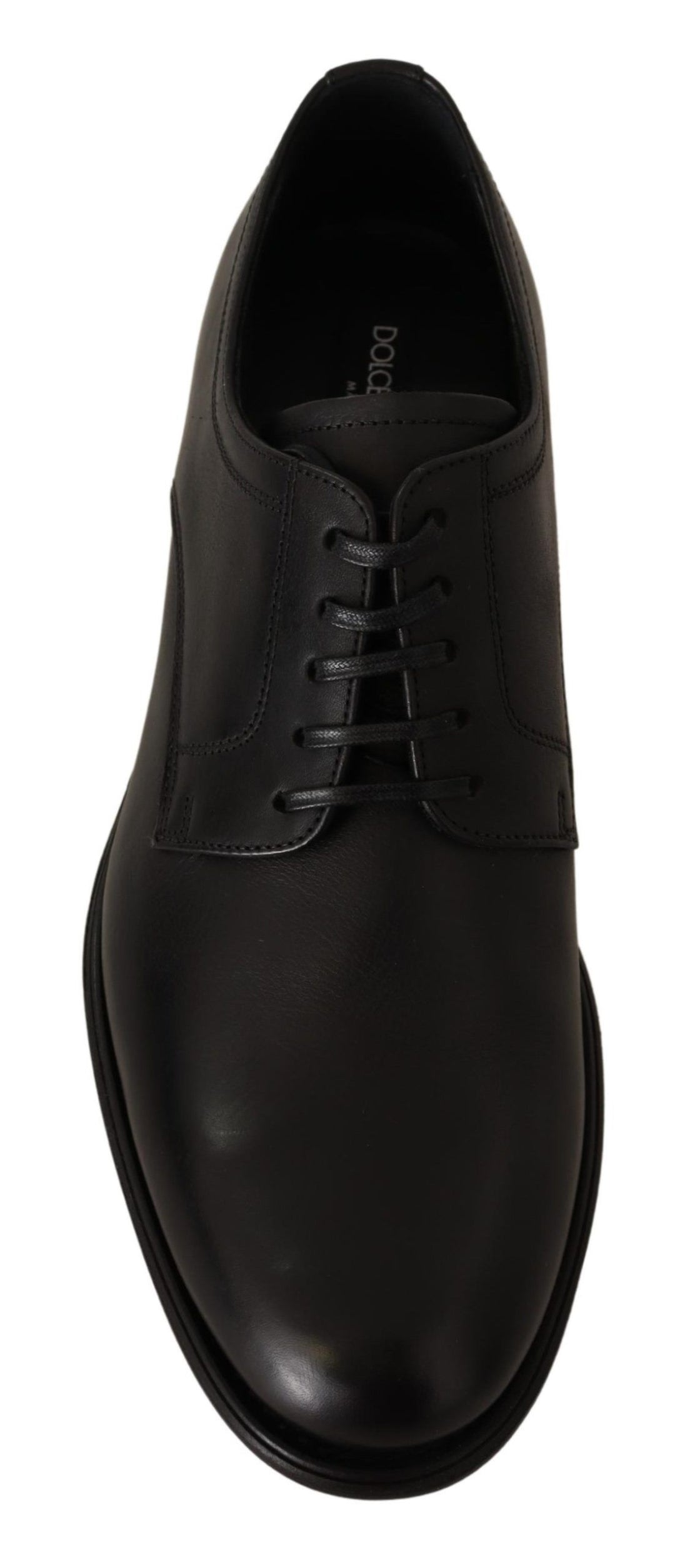 Dolce &amp; Gabbana Black Leather Lace Up Mens Formal Derby Shoes by Dolce &amp; Gabbana outlet now on sale