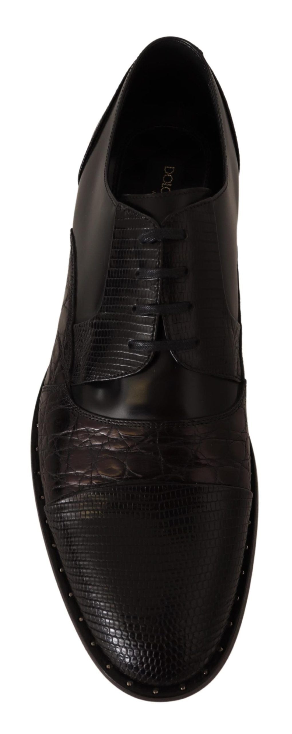 Dolce &amp; Gabbana Black Leather Exotic Skins Formal Shoes by Dolce &amp; Gabbana outlet now on sale