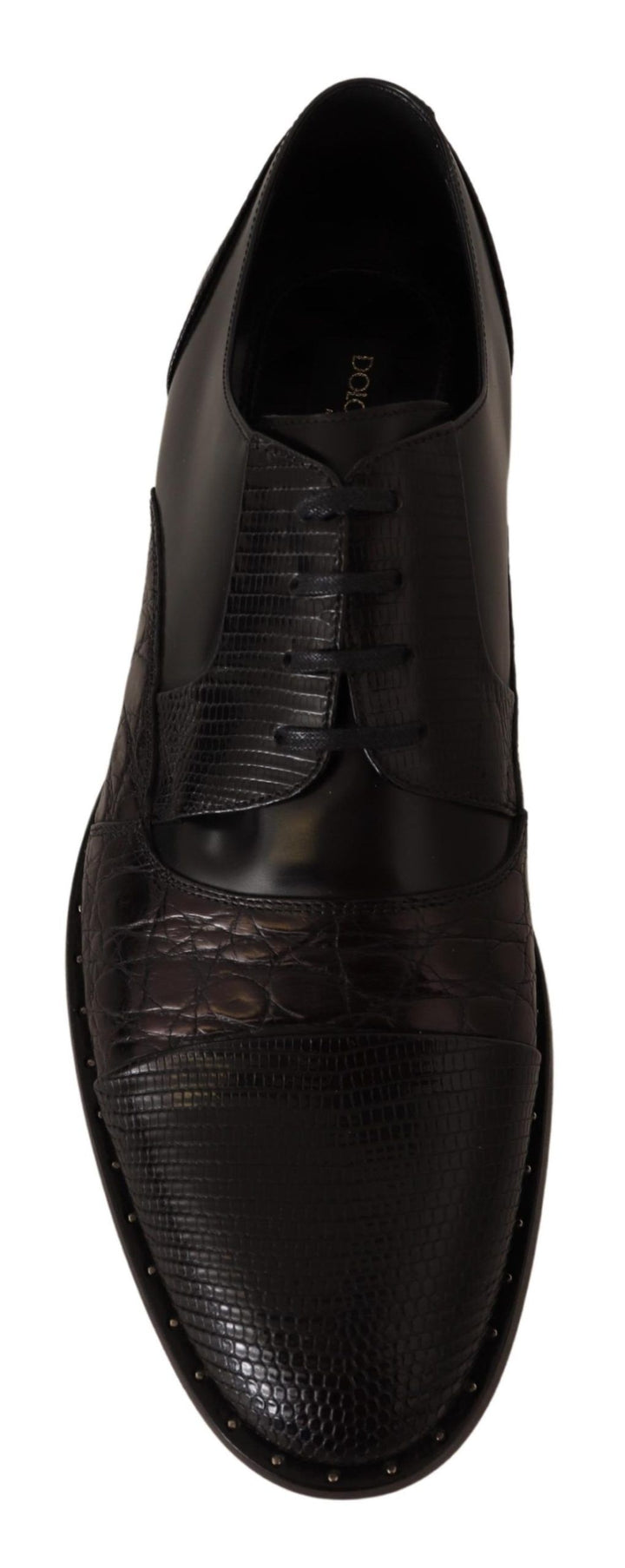 Dolce &amp; Gabbana Black Leather Exotic Skins Formal Shoes by Dolce &amp; Gabbana outlet now on sale