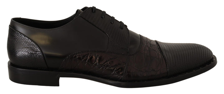 Dolce &amp; Gabbana Black Leather Exotic Skins Formal Shoes by Dolce &amp; Gabbana outlet now on sale