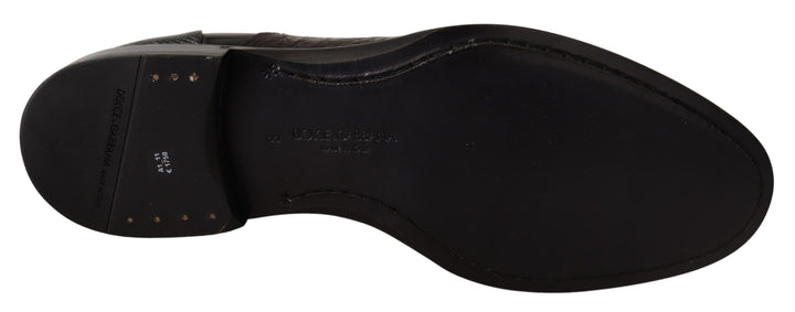 Dolce &amp; Gabbana Black Leather Exotic Skins Formal Shoes by Dolce &amp; Gabbana outlet now on sale