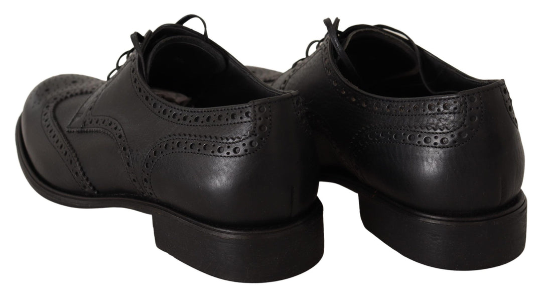 Dolce &amp; Gabbana Sample Sale Dolce &amp; Gabbana Black Leather Oxford Wingtip Formal Dress Shoes - | Designer outlet