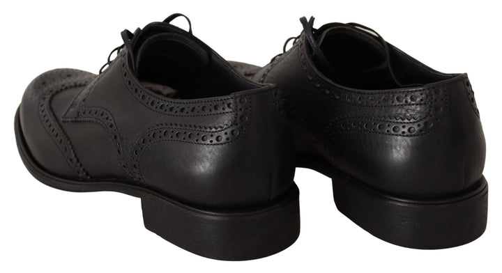 Dolce &amp; Gabbana Sample Sale Dolce &amp; Gabbana Black Leather Oxford Wingtip Formal Dress Shoes - | Designer outlet