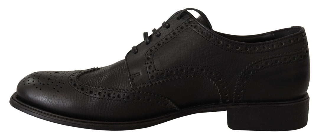 Dolce &amp; Gabbana Sample Sale Dolce &amp; Gabbana Black Leather Oxford Wingtip Formal Dress Shoes - | Designer outlet