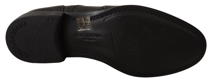 Dolce &amp; Gabbana Sample Sale Dolce &amp; Gabbana Black Leather Oxford Wingtip Formal Dress Shoes - | Designer outlet