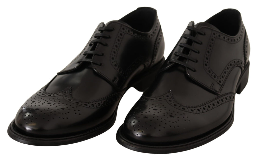 Dolce & Gabbana Sample Sale Dolce & Gabbana Black Leather Oxford Wingtip Formal Shoes - | Designer outlet