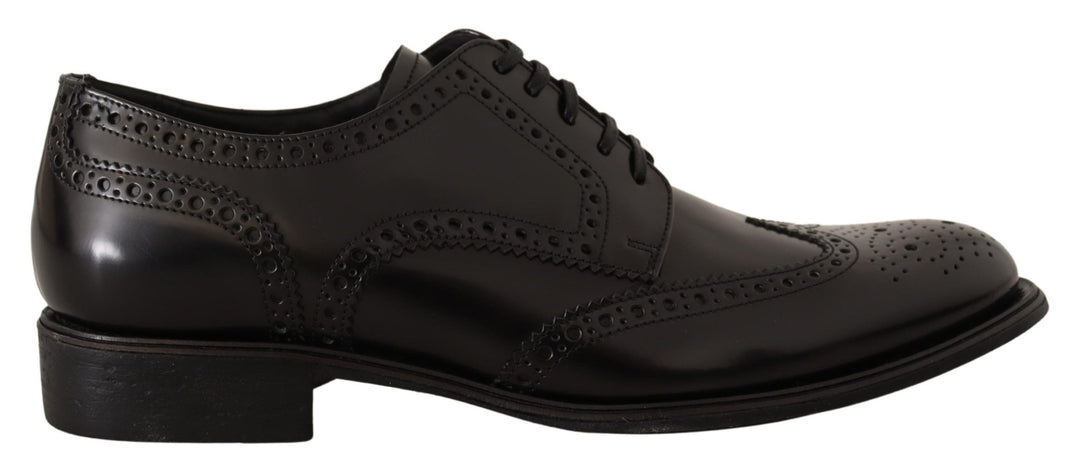Dolce & Gabbana Sample Sale Dolce & Gabbana Black Leather Oxford Wingtip Formal Shoes - | Designer outlet