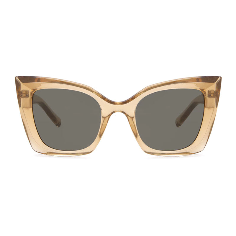 Saint Laurent Sunglasses Cat Eye Full Rim, Nude Frame and Grey Lens SL552006