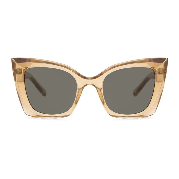 Saint Laurent Sunglasses Cat Eye Full Rim, Nude Frame and Grey Lens SL552006